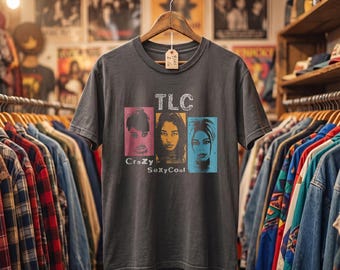 Comfort Colors TLC CrazySexyCool Shirt, Vintage 90s R&B Tee, Retro Girl Group Graphic T-Shirt, Music Fan Gift, Concert Shirt
