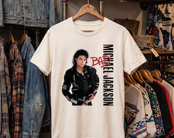 Comfort Colors Michael Jackson Bad Shirt, King of Pop Graphic Tee, Vintage 80s Music T-Shirt, Retro Concert Fan Gift, MJ Apparel