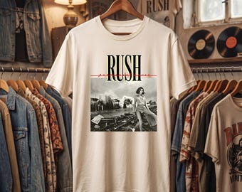 Comfort Colors Rush Permanent Waves Shirt, Vintage Rush Band Tee, Classic Rock T-Shirt, 80s Album Graphic, Music Lover Gift