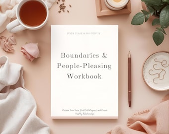 Boundaries & People-Pleasing Workbook | Therapist Handout Edition | Mental Health Worksheets | Self-Esteem and Assertiveness Guide