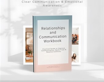 Relationships and Communication Workbook | Printable Guide to Improve Connection, Set Boundaries & Resolve Conflicts