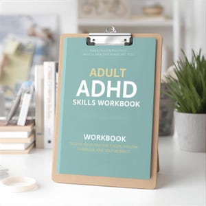 成人ADHDスキルワークブック｜集中力、継続力、生産性を高める印刷可能なプランナー｜実行機能ツール