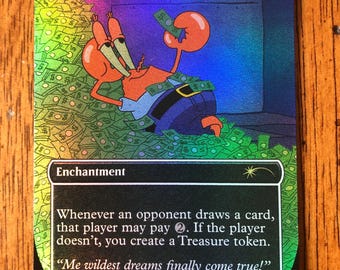 Mtg - Smothering Tithe - Mr. Krabs - Foil - Commander - Edh - Legacy - WATCH ITEM VIDEO! O_O