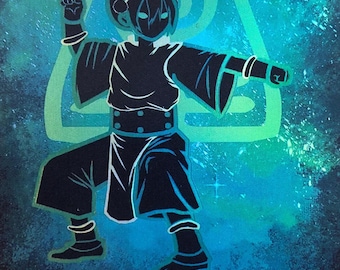 Mtg - Toph, the First Metal Bender - Avatar - Neon Ink - Foil - Commander - Edh - Legacy - WATCH ITEM VIDEO!!! O_O