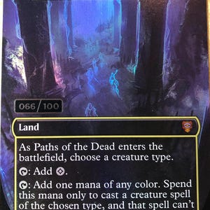 Mtg - De dödas vägar / Själarnas grotta - Dubbelfolierad - Serialiserad - LTC - Kort #0392 - Commander - Legacy - Video!!! (0w0)