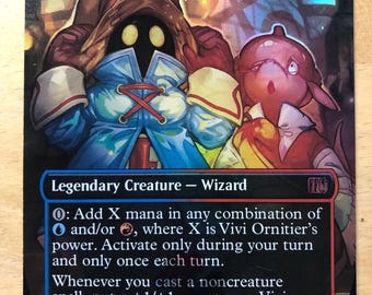 Mtg - Vivi Orniter - FFIX - Chocobo Tracks - Textured Foil - Card #570 - Legacy - Commander!!!