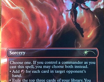 Mtg - Storm’s Will / Jeska’s Will - Foil - Secret Lair Drop - Marvel - Legacy - Commander - Edh - Arena - WATCH ITEM VIDEO! O_O