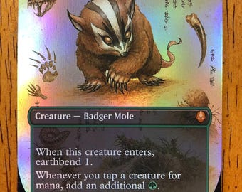 Mtg - Badgermole Cub - Foil - Avatar - Legacy - Commander - Edh - Arena - WATCH ITEM VIDEO! O_O
