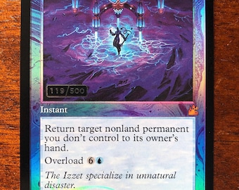 Mtg - Cyclonic Rift - Foil - Serialized - Legacy - Commander - Watch Video 0_0