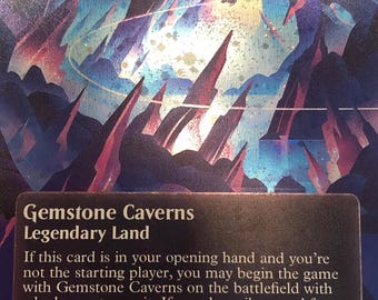 Mtg - Gemstone Caverns- Galaxy Foil - Edge of Eternities - Stellar Sights - Legacy - Commander - Edh - Arena - WATCH ITEM VIDEO! O_O
