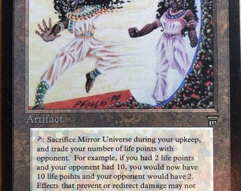 Mtg - Mirror Universe - Legends -  Card #287 Trade Life-Points With an Opponent - Commander - Oathbreaker - Legacy- Vintage- Video!!! (0w0)