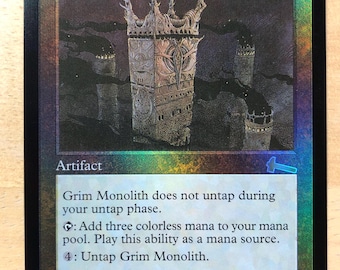Mtg - Grim Monolith - Foil - Judge Promo - Card #126 - Chippy - Legacy - Commander