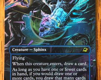 Mtg - Quantum Riddler - Foil- Boarderless - Standard - Type 2 - Edh - Pioneer - Commander - WATCH ITEM VIDEO! O_O