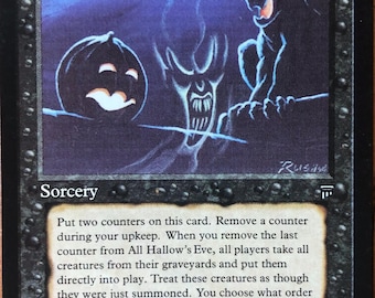 Mtg - All Hallows Eve - Legends - All Creatures in Graveyard Return To Play!!! - Commander!!!