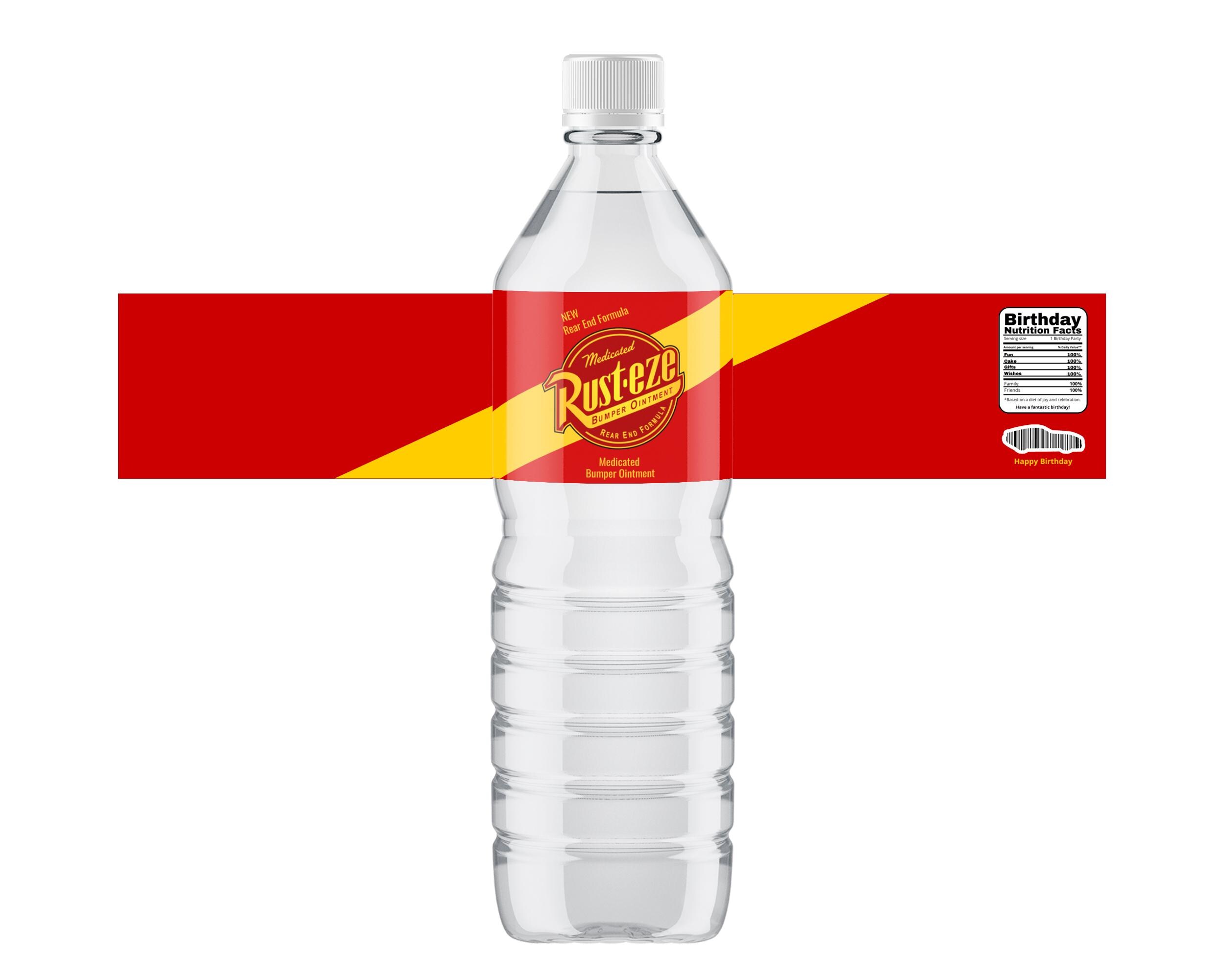 Cars Water Bottle Label Bundle Printable Instant Download | 8x2 & 8x1.5 ...