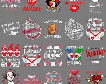 Will You Be My Valentine – Cute Romantic Valentine’s Day Couple Design