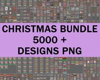 5000+ Christmas Bundle PNG – Hot Cocoa Mug Christmas Clipart, Cozy Drink Holiday Sublimation Design