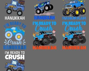 I’m Ready To Crush Hanukkah PNG - Funny Jewish Holiday Clipart, Festival of Lights Sublimation, Digital Download