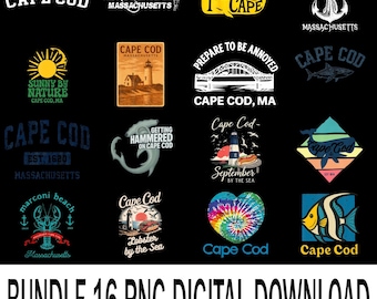 Cape Cod Lighthouse PNG, Massachusetts Coastal Travel Clipart, Beach Souvenir Sublimation File