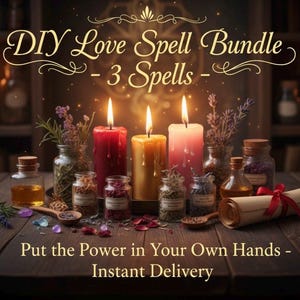 DIY Love Spell Bundle: 3 Rituals for Self-Love, Reunion, Attraction (PDF)