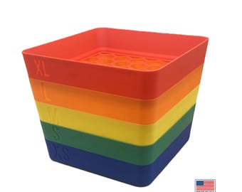 Stackable Brick Sorter Trays - XL, L, M, S, XS, Lego Organizer