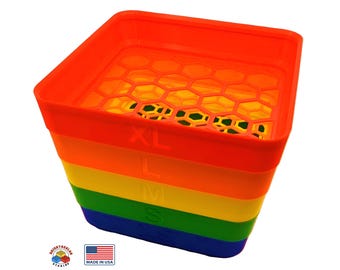5‑Tray Stackable Brick Sorter and Sifter – Fast Sorting Trays for Bricks, Plates, Tiles & Small Parts – Durable, No‑Assembly Organizer