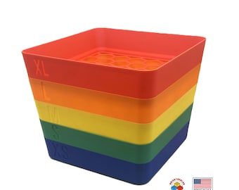 Stackable Brick Sorter Trays - XL, L, M, S, XS, Lego Organizer
