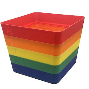 Stackable Brick Sorter Trays - XL, L, M, S, XS, Lego Organizer