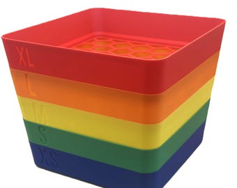 Stackable Brick Sorter Trays - XL, L, M, S, XS, Lego Organizer