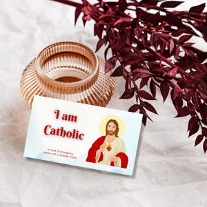 Catholic Emergency ID Card – RCIA/Confirmation Gift (Digital Download)