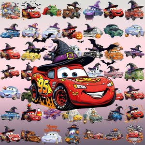 Glad Halloween-bilspaket PNG, läskiga vibbar, Halloween-maskerad, bus eller godis PNG, trendig Halloween