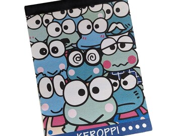 Blocco note vintage Sanrio Keroppi grande 8x6 4 disegni 1996 carino Kawaii stazionario