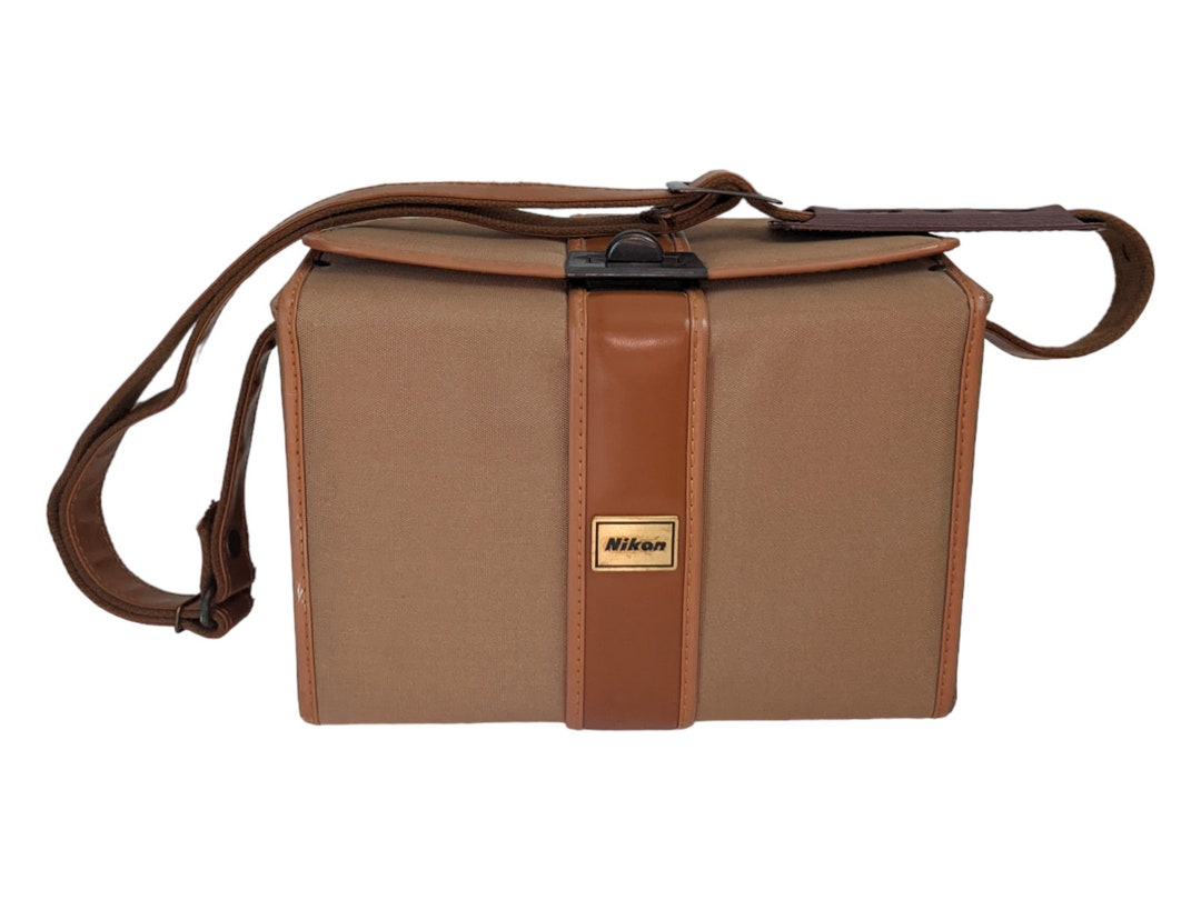 Vintage Nikon Camera Bag Structured Case W/ Shoulder Strap Etsy