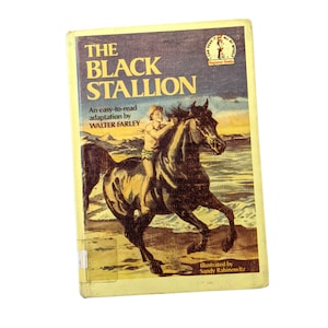 The Black Stallion von Walter Farley - 1986 Vintage Hardcover Anfängerbuch, ich kann alles selbst lesen