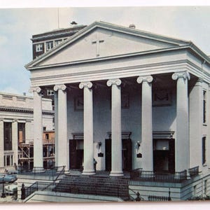 Christ Church Episkopalkirche Gebäude Außenaufnahme Savannah Georgia GA Vintage Postkarte K6