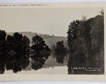 Auf dem Conewago (Creek) Russell Pennsylvania PA c1911 Antike RPPC Echtfoto-Postkarte