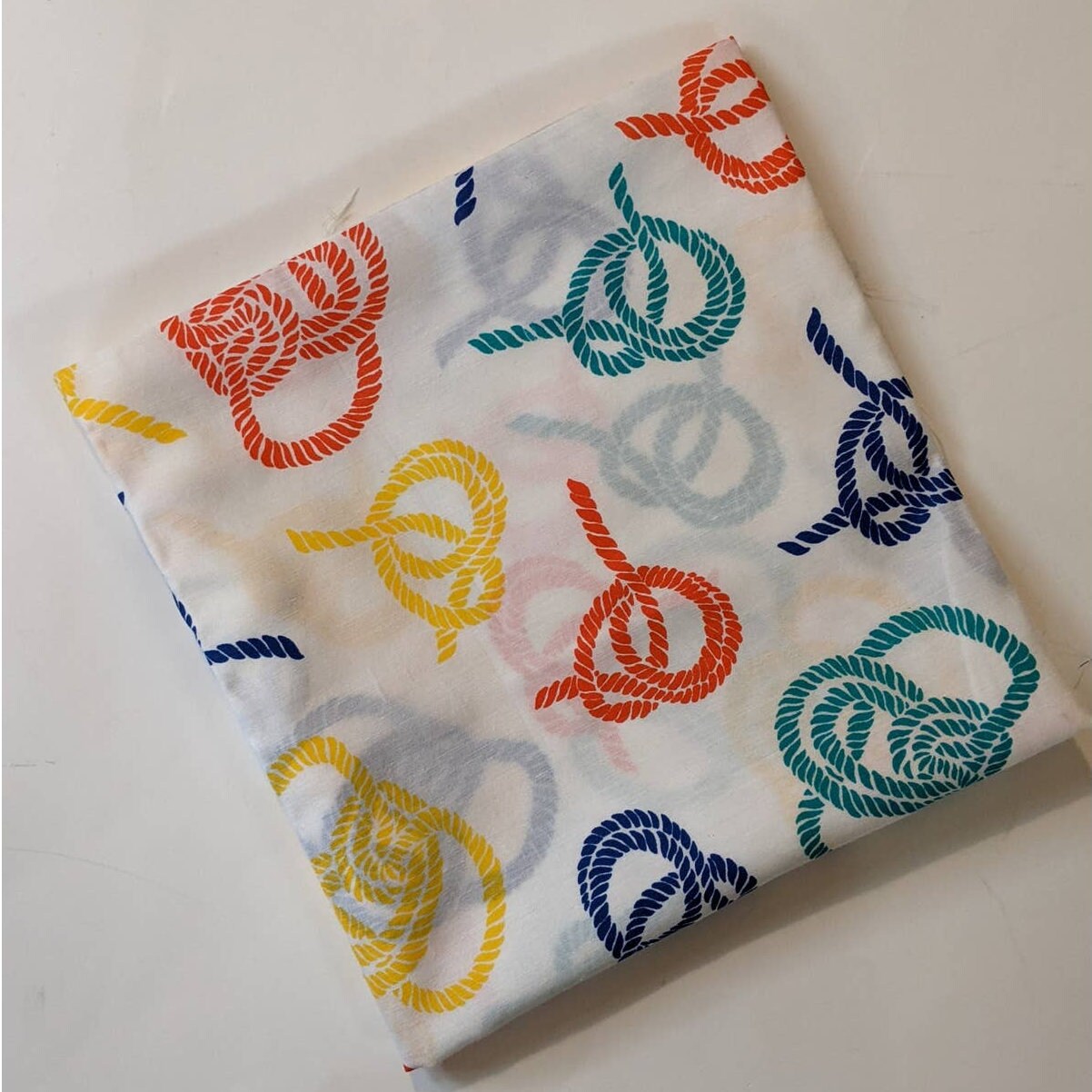 Vintage Nautical Rope Print Fabric Multicolor Rope Coils - Etsy