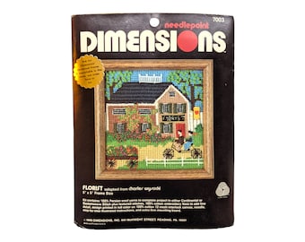 Dimensions Needlepoint Kit Cottage Cove, the Cottage Mill 