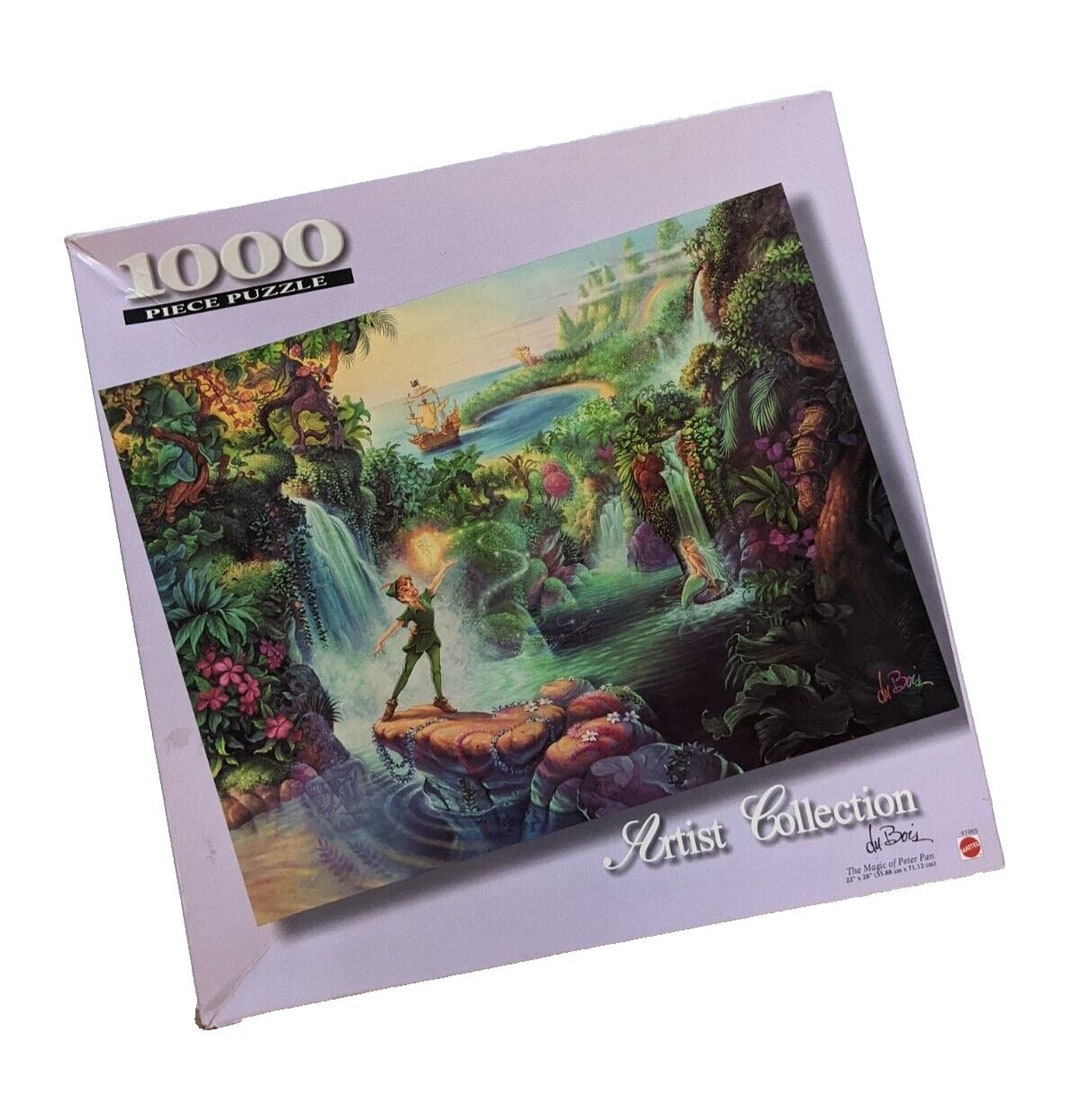 Vintage Disney Jigsaw Puzzle Du Bois Artist Collection Peter Pan 1000 ...