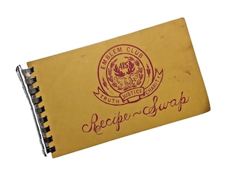 Chula Aussicht Emblem Club Rezeptetausch Vintage Community Kochbuch Elk's Fraternal