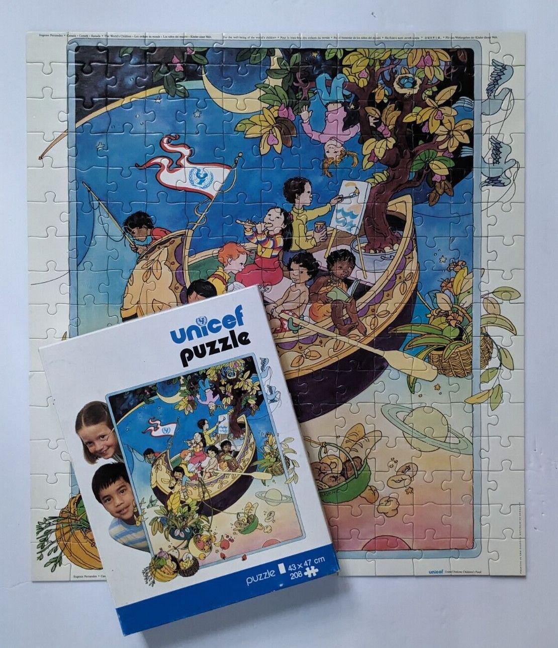 Vintage Unicef Jigsaw Puzzle the World's Children Code 7700