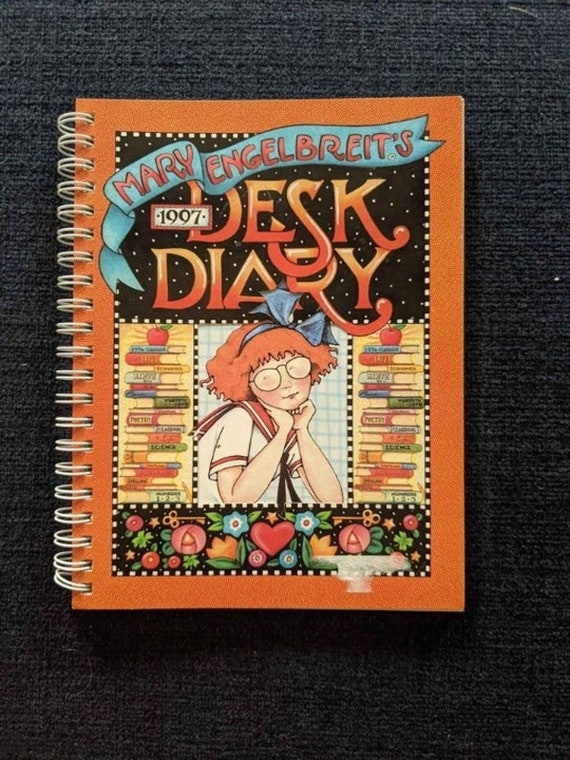 Vintage 1997 2025 Mary Engelbreit Desk Diary Planner Unused Etsy