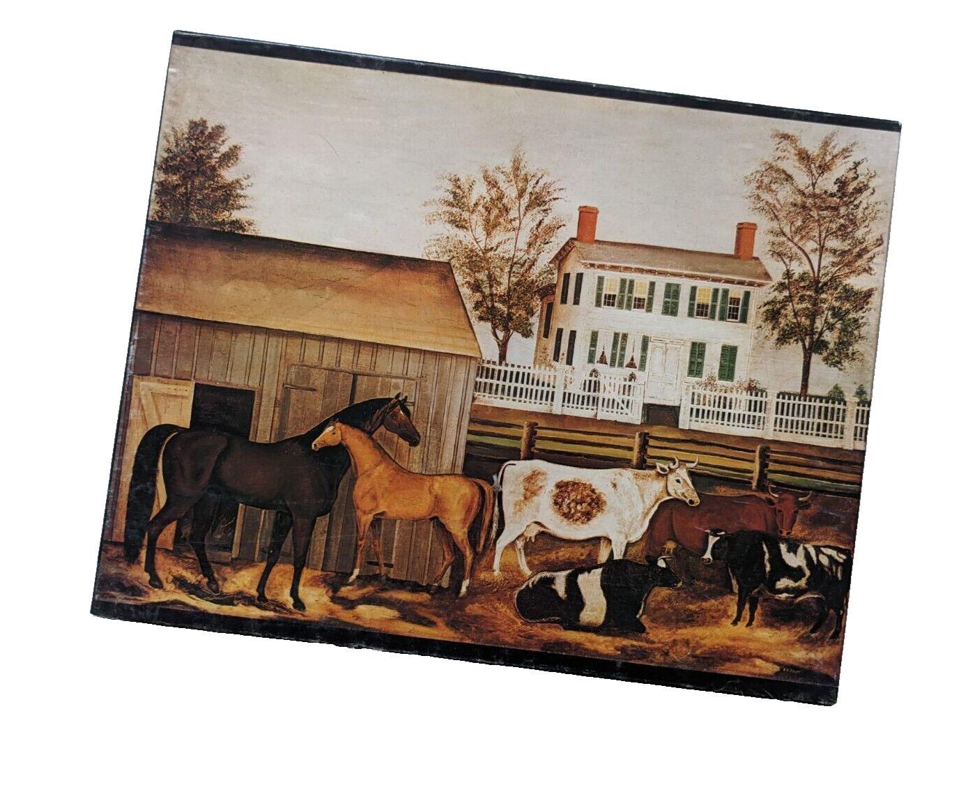 よっしゃんです！ Vintage 1973 Springbok Jigsaw Puzzle the Barnyard Amzi
