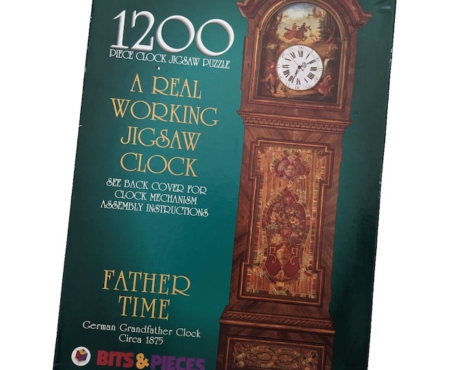 Bits & Pieces German Grandfather Clock 1200 Piece A Real Working Jigsaw ...