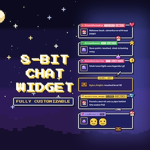 Retro chattwidget Twitch, Pixel chattwidget