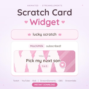 Skraplotter-widgetspel, Twitch-widgetspel, Gacha-spel för streamers