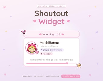 Shoutout Widget Twitch, Auto Raid Shoutout & !so Command