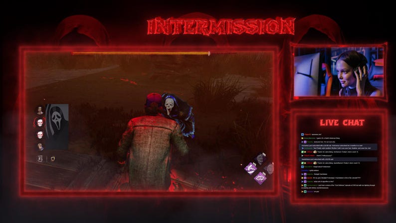 Horror Stream Overlay, Animated Ghost Twitch Overlay, Dark Obs Overlay ...