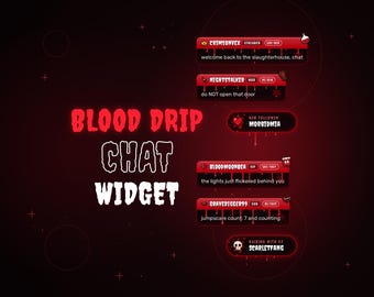 怖いチャットウィジェットTwitch、ハロウィンチャットウィジェット