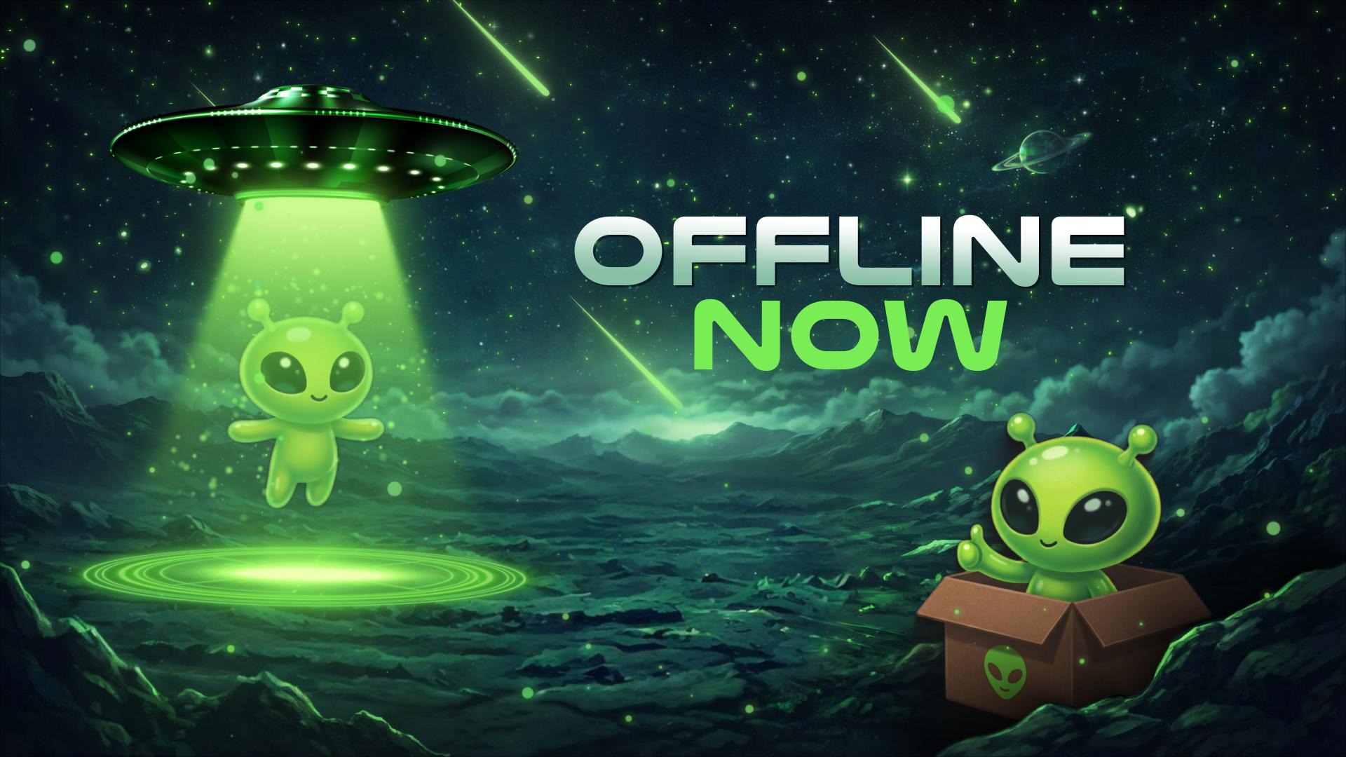 Alien Twitch Overlay, Animated Alien Stream Overlay, Ufo, Alien, Space ...